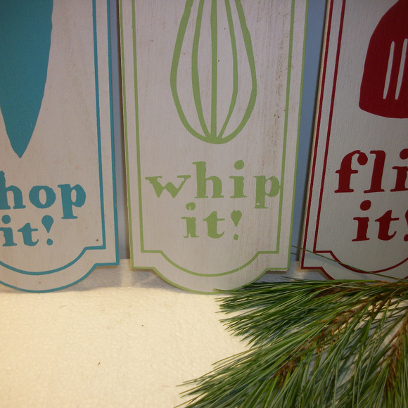 ❄️HP❄️ 3 Wood Kitchen Plaques Kitchen Decor NEW - Picture 3 of 6